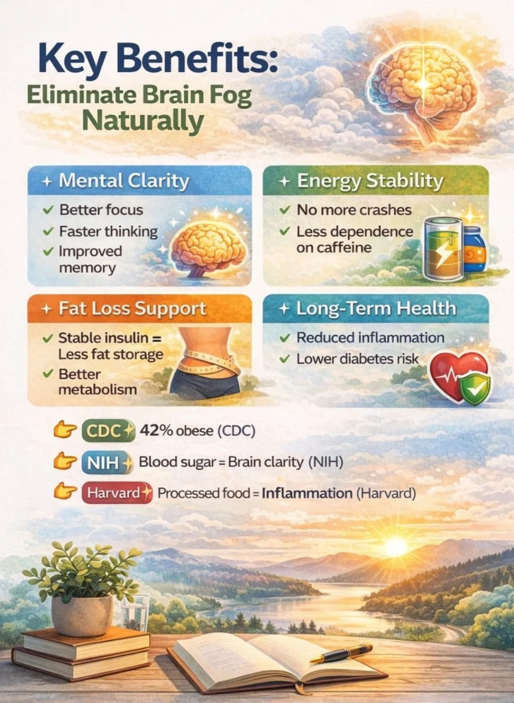 How to Eliminate Brain Fog Naturally (Complete Guide for Adults Over 40)