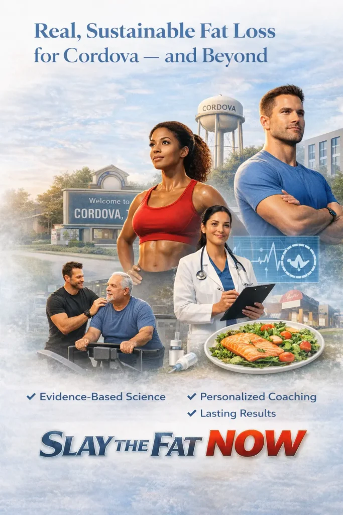 Cordova Weight Loss 2026 – Sustainable Fat Loss Solutions Cordova weight loss program showing fitness, medical support, and healthy lifestyle for sustainable fat loss in 2026
