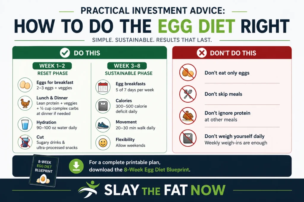Egg Diet Plan Infographic 10-Day Metabolism Reset Book by Benjamin Sley