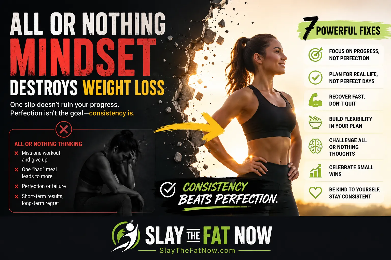 How the All or Nothing Mindset Destroys Weight Loss (And 7 Powerful Fixes)